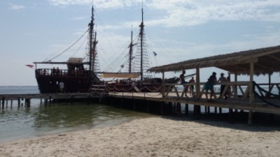 Djerba excursion de bateau pirate vers ile des flamants rose